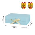 thumbnail image 3 of Caja de Regalo BoxSkivra Grande Azul con Cinta 13x9x4 pulgadas Paquete de 5, 3 of 6