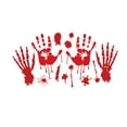 thumbnail image 1 of Halloween Wall Stickers Red Blood Handprint Window Door Stickers Female Ghost, 1 of 2