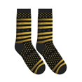 thumbnail image 4 of Athletic Socks Gold Black America Flag Sport Running Calf Socks Crew Socks for Men Women, 4 of 7