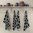 thumbnail image 5 of Dreamtimes Trellis Moroccan Black White Kitchen Towels Bar Tea Dish Towel Dishcloths Set of 6 Super Absorbent Soft 18 x 28 inches, 5 of 7