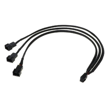 

TINYSOME PWM Fan Hub PC CPU Cooling 3 PIN Fan Power Cable Hub Splitter Adapter for 12V Desktop Computer Cooler 1 to 3 Way
