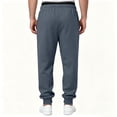 thumbnail image 7 of Jogger Sweatpants For Men Soft Knit Casual Sweat Trousers Adjustable Elastic Waistband Ribbed Ankle Cuff Pants, 7 of 7