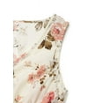 thumbnail image 6 of Women'S Summer Maxi Dress Floral Tie Front Casual Boho Beach Flowy Sundress White 1 L, 6 of 9
