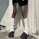 thumbnail image 2 of Calentadores de piernas retro Y2k, cubrepiernas para botas, color blanco, 2 of 4