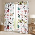 thumbnail image 2 of Homewish Kawaii Ladybug Insect Curtains Pack of 2 (42x84 Each) for Kids, Butterfly Dragonfly Curtains Blackout, Cartoon Flower Plant Bedroom Curtains, Window Curtains Decor, 2 of 6