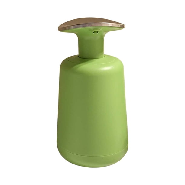 1pc Botella de jabón líquido de prensa manual Contenedor desinfectante de jabón táctil para hotel en casa (verde)