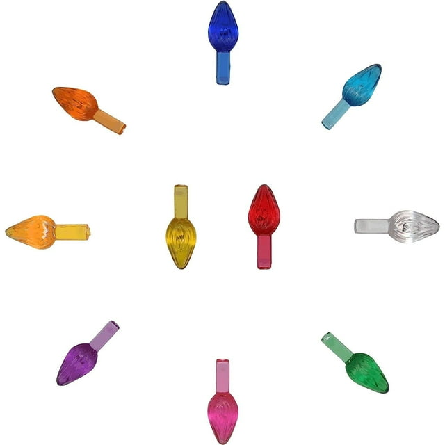 Ceramic Christmas tree plastic light up /bulbs medium assorted colors