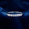 thumbnail image 5 of Pompeii Eight Stone Diamond Wedding Stackable Guard Band Ring 14K White Gold (G/H,I1-I2), 5 of 5