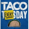 thumbnail image 2 of Taco Tuesday Everyday Mexican Foodie Plus Size Crewneck Graphic Tee Shirt Brisco Brands 4X, 2 of 5