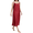 Wine Red, variant on Women Silk Cotton Camis Long Slip Full Slip For Under Dress Camisoles Slip Dress Petticoat