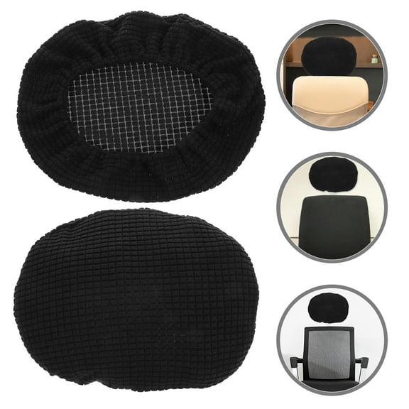 Masteelf 2pcs Elastic Thickened Headrest Cover for Office and Home Chairs Stain-resistant Half-wrapped Headrest Sleeve Recliners Headrest Cover