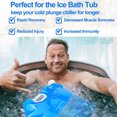 thumbnail image 2 of 2-pack ice bath bags, large capacity bathtub freezer bag, cold bath accessories, ice bath at home, suitable for athletes, portable ice bucket, 2 of 4
