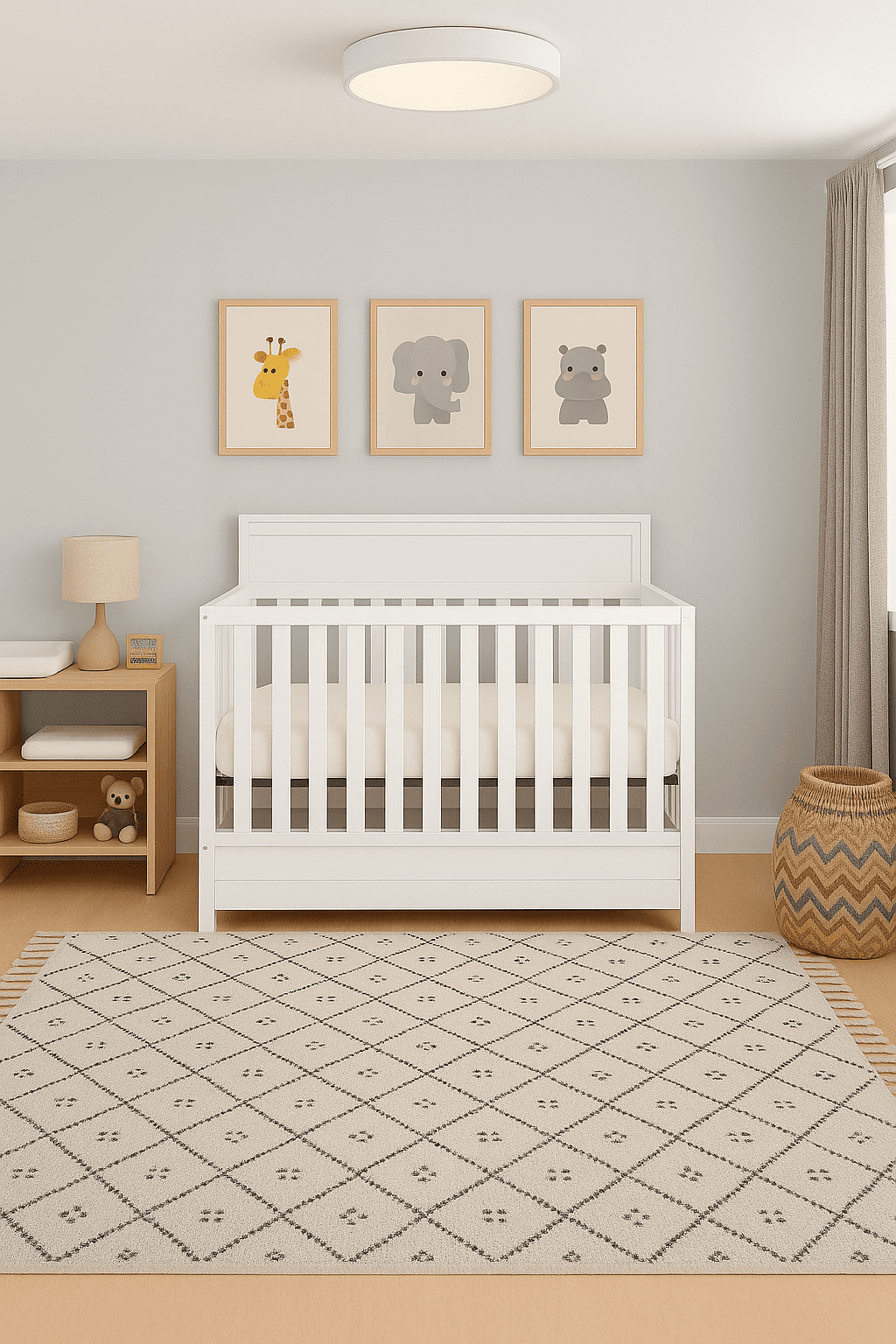 Concord Baby Brady 4-in-1 Crib with Drawer – white