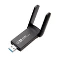 thumbnail image 1 of Adaptador Wi-Fi USB,Adaptador WiFi USB PC de escritorio Laptop Gaming,Adaptador de Red Inalámbrico 1800Mbps WiFi 6,Antena externa de doble banda de 5 GHz,IEEE802.11AX WPA3 600Mbps 1201Mbps,AP, 1 of 6