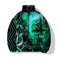 thumbnail image 3 of Ropa informal de invierno de algodón cálido, abrigos para hombre, estampado de calavera gótica, chaqueta holgada de algodón para hombre, 3 of 5