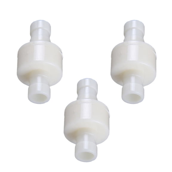 BESTOYARD 3Pcs White Plastic Check Valve for Water Dispenser Inline One Way Flow Control