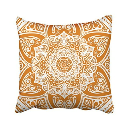 Mud Pie Christmas Pillows WinHome Decorative Pillowcases Pumpkin Pie Mandala Throw Pillow Covers Cases Cushion Cover Case Sofa 20x20 Inches Two Side ()