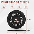 thumbnail image 3 of BalanceFrom 60 lbs fitness set, 5-foot standard barbell (10 lbs) with star lock, cast iron weight stack (50 lbs), suitable for a variety of training, suitable for home and professional gym, 3 of 8