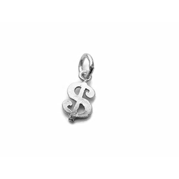 Dollar Sign 925 Sterling Silver Charm pendant