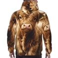 thumbnail image 7 of Honeii Cute Calf Butterflies A Pattern Mens Hoodies Men's Loose Sleeve Sweatshirt,Pullover Hooded Sweatshirt for Men,Essentials Hoodie-Medium, 7 of 7