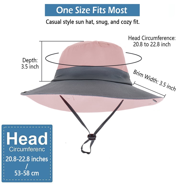 IC ICLOVER 2 Pack Women Summer Sun Hat Wide Brim Outdoor UV  display picture 2