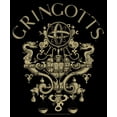 thumbnail image 2 of Men's Harry Potter Gringotts Logo Pull Over Hoodie Black Small, 2 of 4