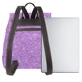 thumbnail image 3 of Disketp Lilac Glittering Mochila de Cuero para Mujer, Bolso de Espalda Antirrobo con Estilo para Viaje, Trabajo y Uso Diario, 3 of 4