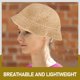 thumbnail image 3 of KAKOWELY Sombrero de cubo elegante, sombrero de protección solar, sombrero de cubo para mujer, sombrero de cubo plegable, sombrero de verano, 3 of 4