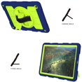 thumbnail image 3 of Shockproof Case for Samsung Galaxy Tab A9 8.7" SM-X110 X115, Rugged Shoulder Strap Rotating Stand Shoulder Strap Kids Friendly Bumper Heavy Duty Shockproof Case for Galaxy Tab A9,Darkblue, 3 of 9