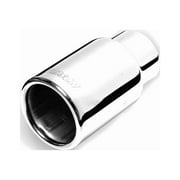 Stainless Rolled Edge Straight Exhaust Tip