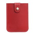 thumbnail image 5 of Mosey Faux Leather Card Holder Large Capacity Pull-out 6 Slots Solid Color Button Slim Minimalist Portable Business Card Bank Card Driver License Organizer Storage Bag, 5 of 8