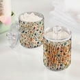 thumbnail image 2 of Yayeee 4 Pack Qtip Holder Bathroom Cotton Swab Canister with Lid Clear Dispenser Set, Cute Animals, 2 of 6