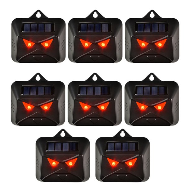 8 Packs Animal Repellent Solar Control Lights Deer Raccoon Fox