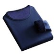thumbnail image 2 of Mens Thermal Underwear Tops Fleece Lined Long Sleeve Shirt Lightweight Base Layer Undershirt, 2 of 8