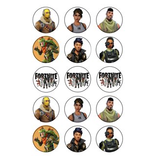 Fortnite Cupcake Toppers