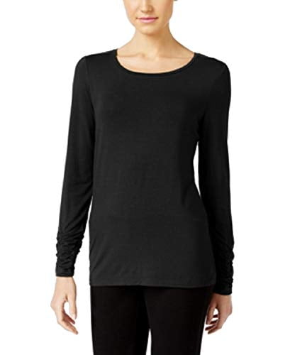 Alfani Long-Sleeve Ruched Top Womens XS 