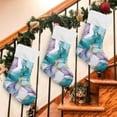 thumbnail image 7 of Coolnut Blue Green Marble Texture Christmas Stockings 1PCS,Big Xmas Stockings Gift Decorations and Party Supplies,Used for Fireplace Decoration Socks Christmas Tree Decoration702 Decor Gifts, 7 of 7