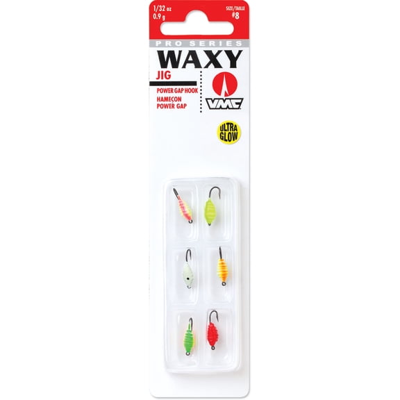 VMC Waxy Jig Kit 1/32 oz Glow