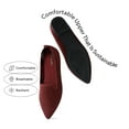 thumbnail image 3 of BURUDANI Women’s Pointed Toe Slip-On Knit Loafers, 3 of 7