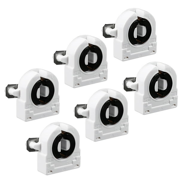 6 Pcs 2A T8 Socket G13 Base Fluorescent Lamp Holder Light Accessory