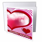 Happy Valentines Day in Czech, Bubbles and Hearts 6 Greeting Cards with envelopes gc-40286-1