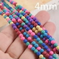 thumbnail image 5 of U8MO 1 Strand 15"(39cm) Deep Colorful Round 4mm 6mm 8mm 10mm Lava Stone Beads-Green-4mm, 5 of 9