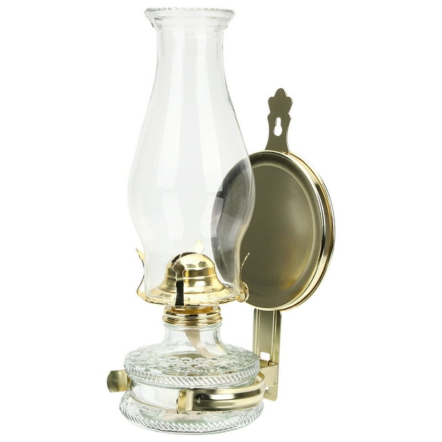 GOOHOCHY Lámpara de aceite decorativa Lámpara de queroseno de vidrio Lámpara de aceite vintage Lámpara de aceite grande para emergencias