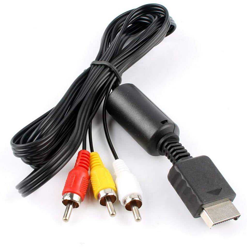 1111fourone Longer Length Replacement PlayStation PS3 PS2 PS1 AV Audio Video Cable Cord Console System - Walmart.com