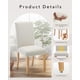 thumbnail image 5 of Set of 2 beige fabric forrado dining sillas con heavy duty wood legs para dining room, 5 of 8