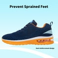 thumbnail image 5 of B BESUNEW Men Running Tennis Shoes Fashion Sneakers Comfortable Walking Sports Gym Non Slip Shoes US 7-12.5, 5 of 10