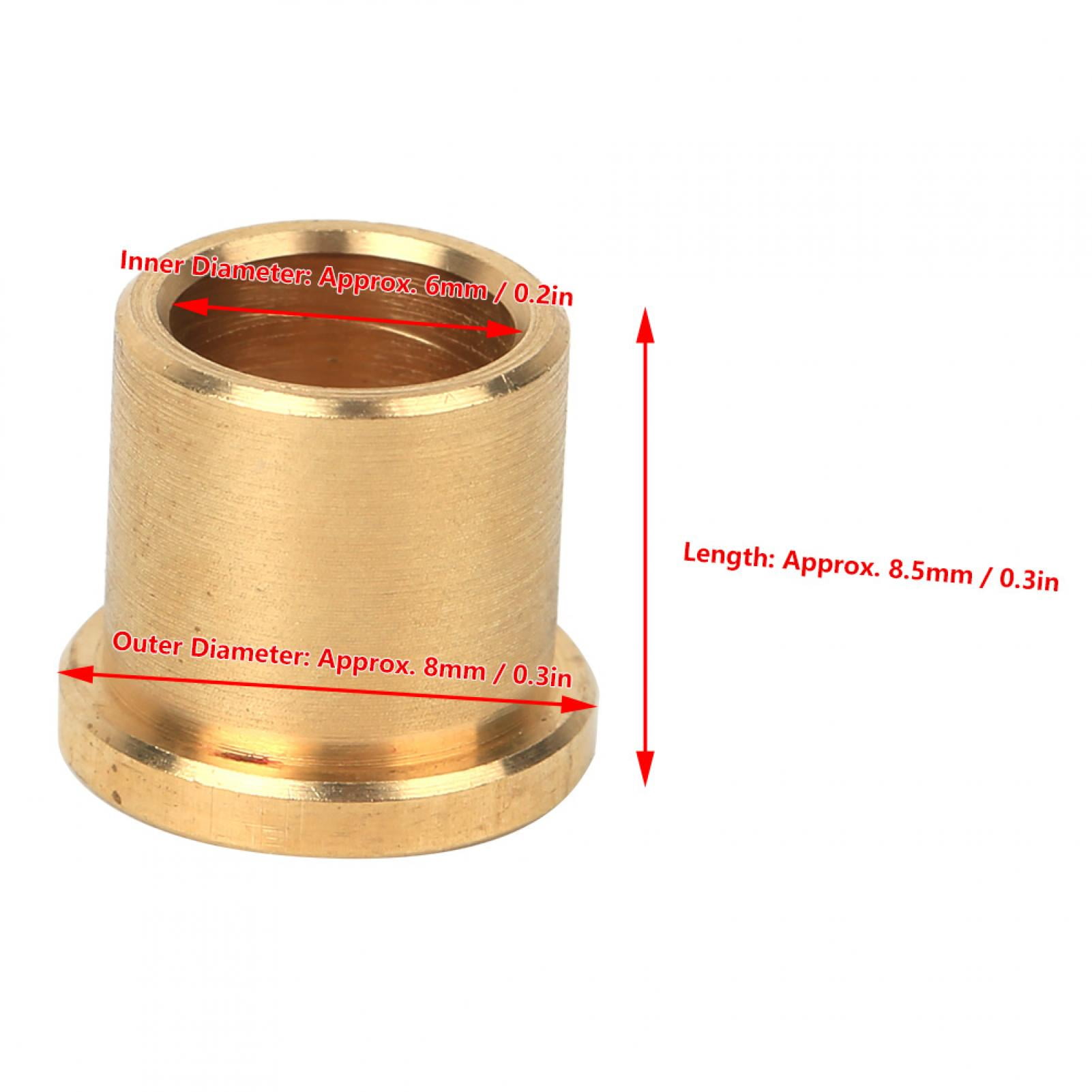 Industrial Robots Parts Bronze Bushing Outer 0.3in Copper 12Pcs Low Friction for FRC 