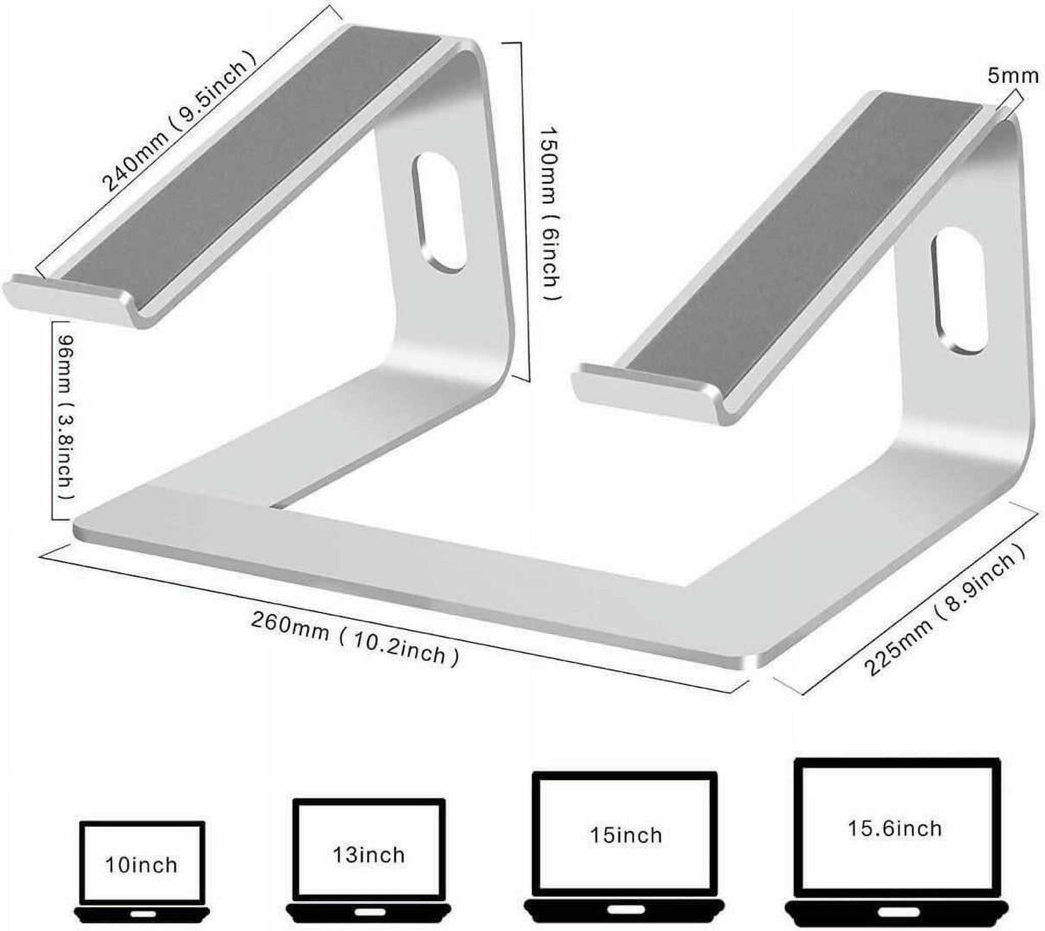 Ergonomic design aluminum laptop stand mount Riser Holder 10"~17" laptop Macbook