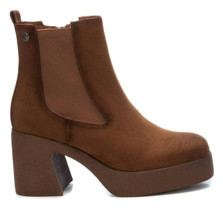 

Women s Suede Booties By XTI A 171311 Camel