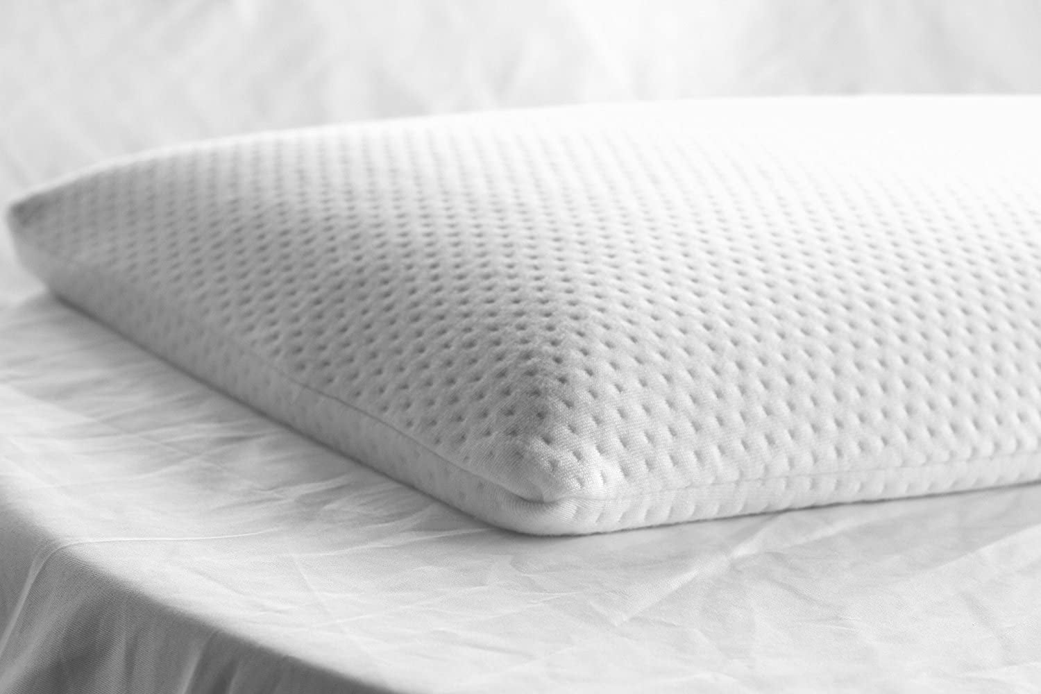 Low Profile Slim Hypoallergenic Firm Memory Foam Pillow